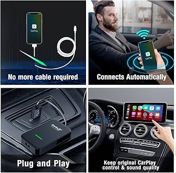 Amazon.com: 2023 Wireless CarPlay Adapter CarlinKit 3.0 for